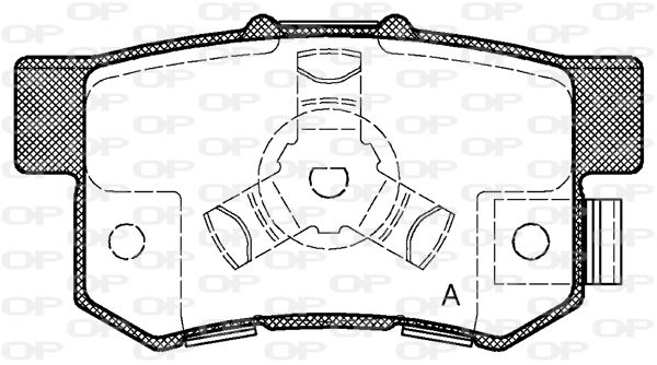 OPEN PARTS Jarrupala, levyjarru BPA0325.04